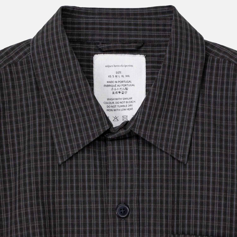 mfpen PRIORITY SHIRT, Dark Linen Check