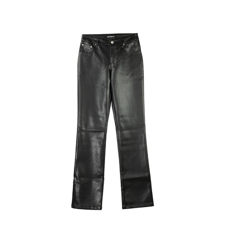 MISBHV VEGAN LEATHER TROUSERS WOMEN'S, Black - Image 1