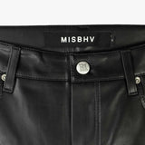 MISBHV VEGAN LEATHER TROUSERS WOMEN'S, Black