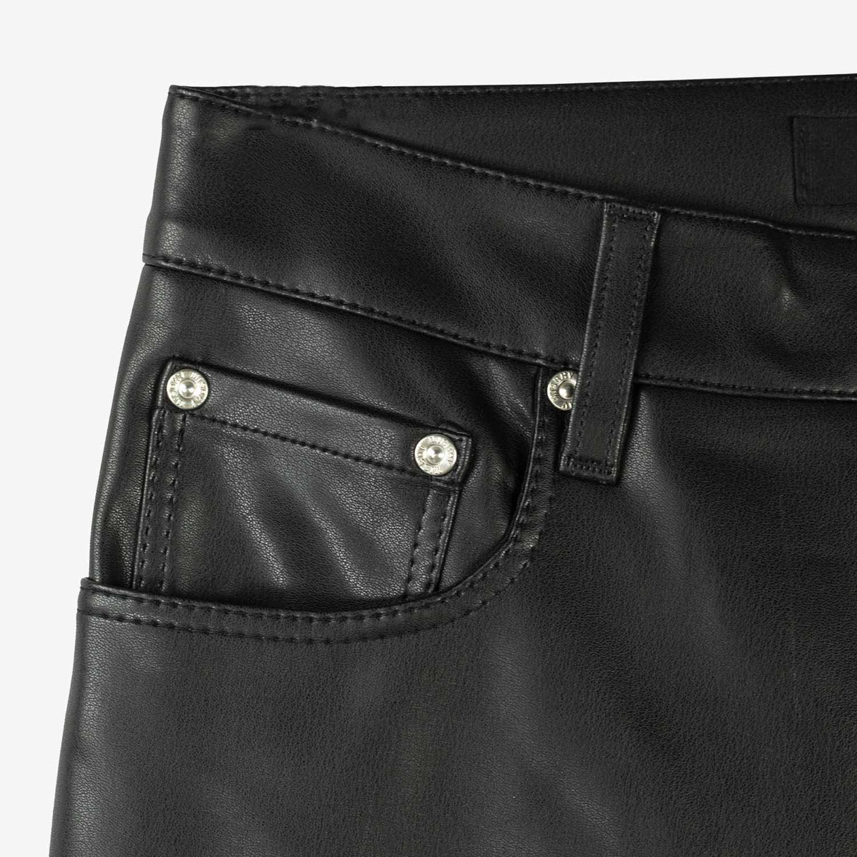 MISBHV VEGAN LEATHER TROUSERS WOMEN'S, Black