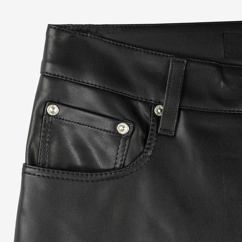 MISBHV VEGAN LEATHER TROUSERS WOMEN'S, Black