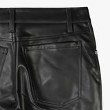 MISBHV VEGAN LEATHER TROUSERS WOMEN'S, Black