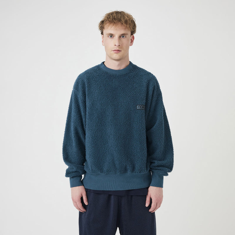 nanamica OOAL CREWNECK SWEATSHIRT, Grayish Navy
