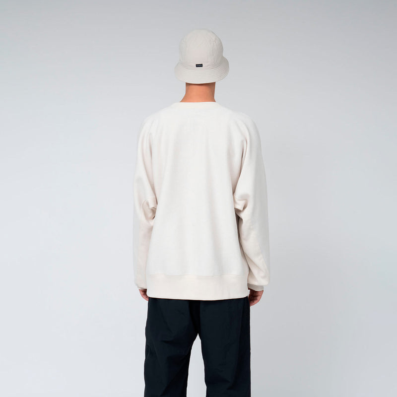 nanamica CREW NECK SWEATER, Heather Gray