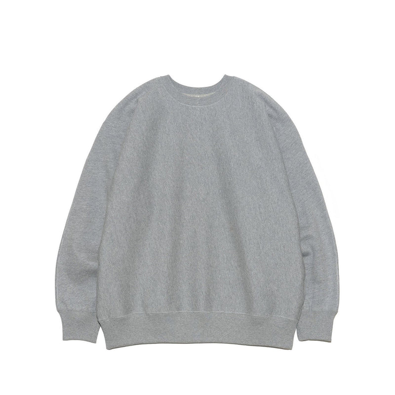 nanamica CREW NECK SWEATER, Heather Gray