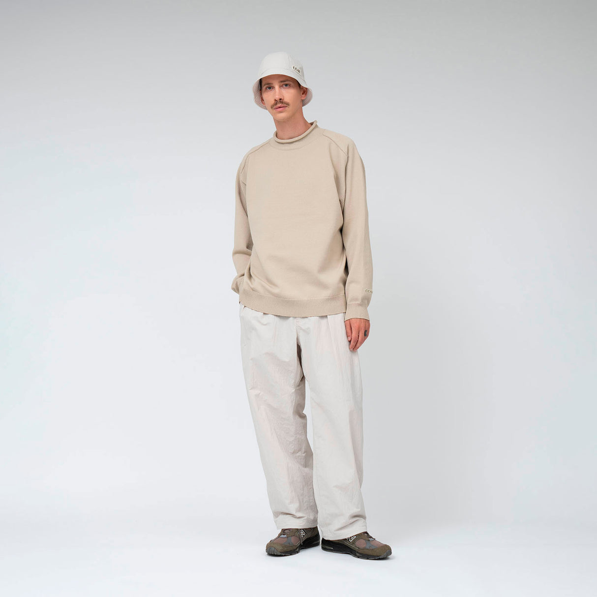 nanamica CREW NECK SWEATER, Navy