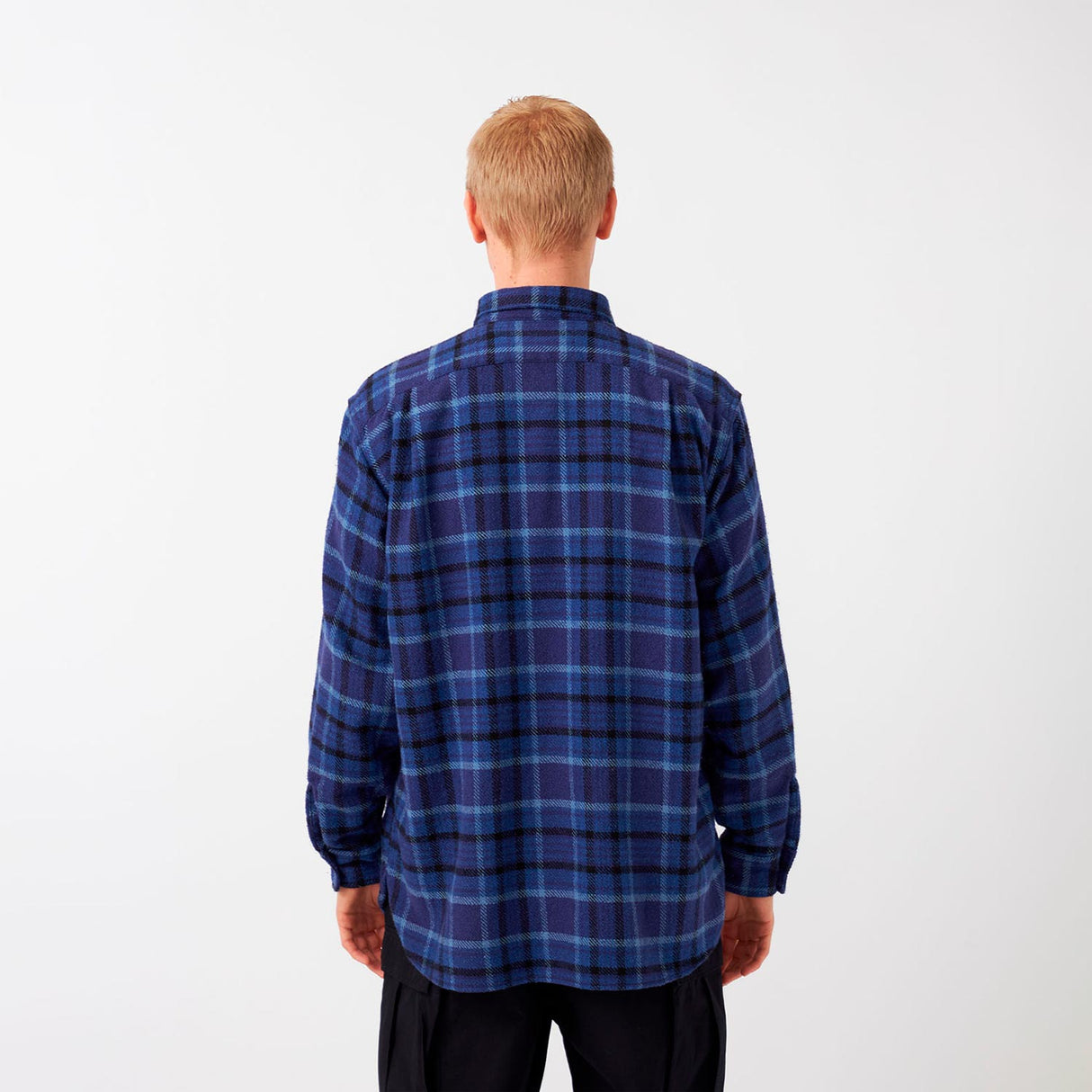 nanamica HEAVY FLANNEL SHIRT, Navy