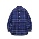 nanamica HEAVY FLANNEL SHIRT, Navy