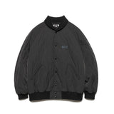 nanamica OOAL QUILTING VARSITY JACKET, Black