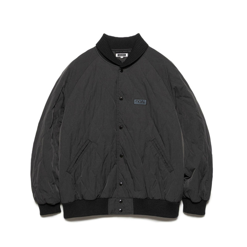 nanamica OOAL QUILTING VARSITY JACKET, Black