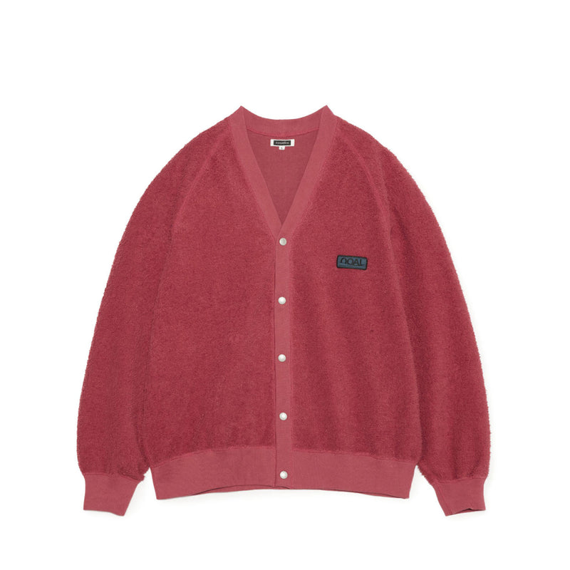 nanamica OOAL SWEAT CARDIGAN, Dark Red