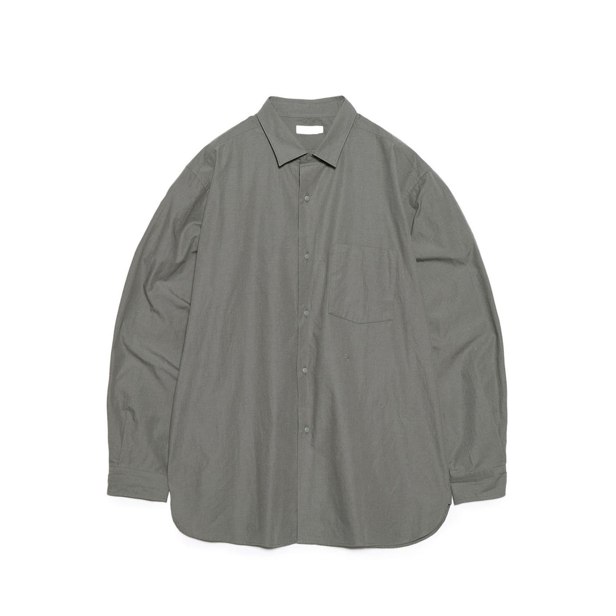 nanamica REGULAR COLLAR WIND SHIRT, Charcoal