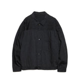 nanamica SHORT DENIM JACKET, Black