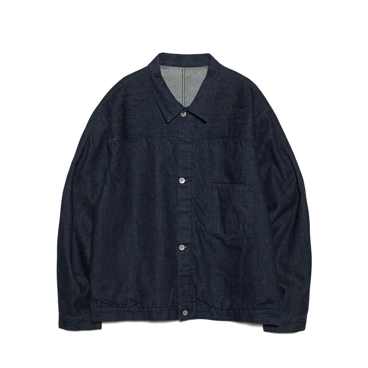 nanamica SHORT DENIM JACKET, Indigo