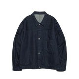 nanamica SHORT DENIM JACKET, Indigo