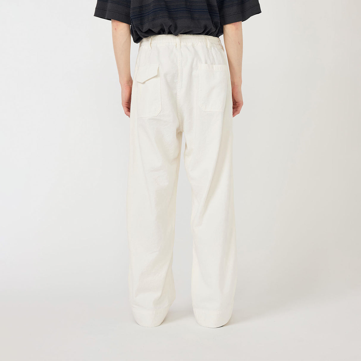 nanamica SILK NEP COTTON TWILL DECK PANT, Navy