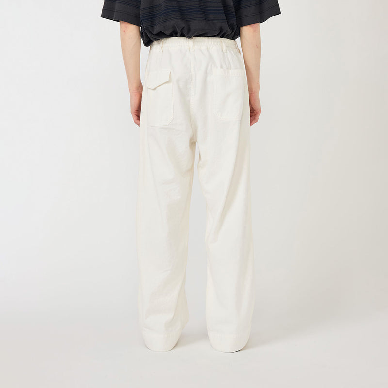 nanamica SILK NEP COTTON TWILL DECK PANT, Navy