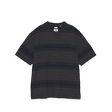 nanamica STRIPE TEE, Charcoal