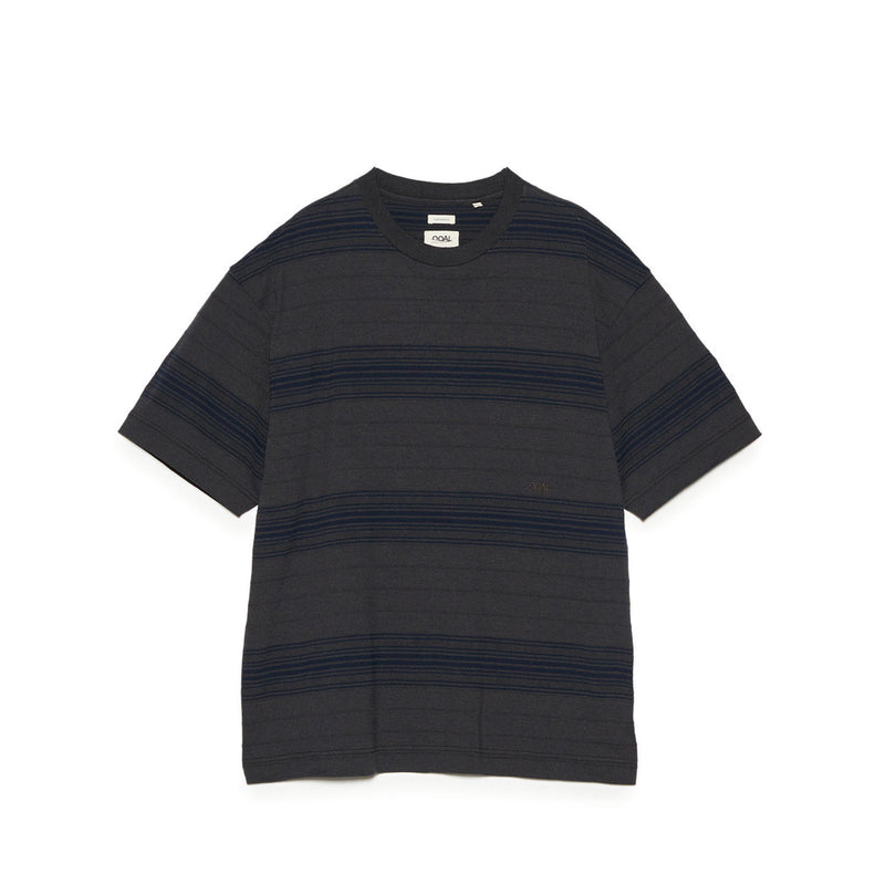 nanamica STRIPE TEE, Charcoal