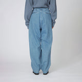 nanamica WIDE DENIM PANTS, Light Indigo