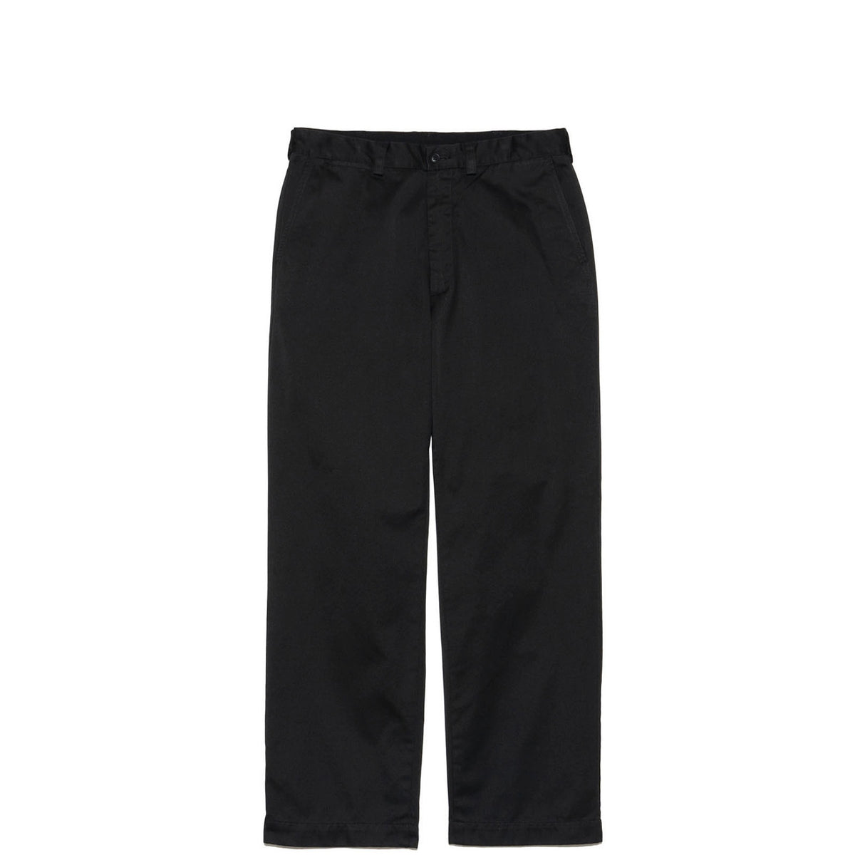 nanamica WIDE STRAIGHT CHINO PANTS, Black