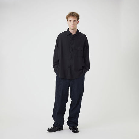 nanamica WOOL CPO SHIRT, Black