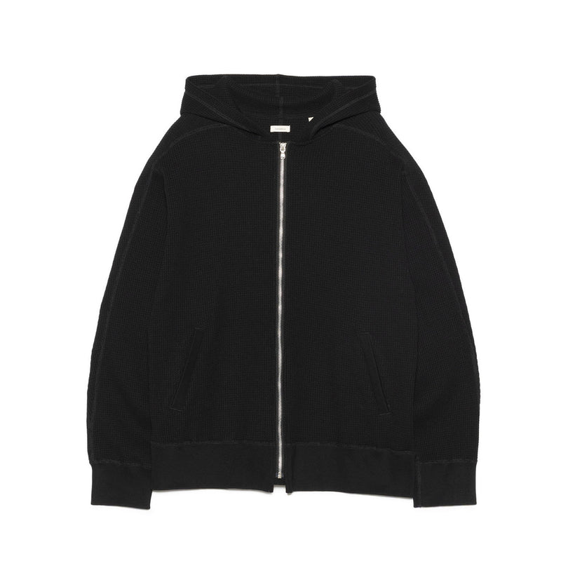 nanamica ZIP-UP THERMAL HOODIE, Black