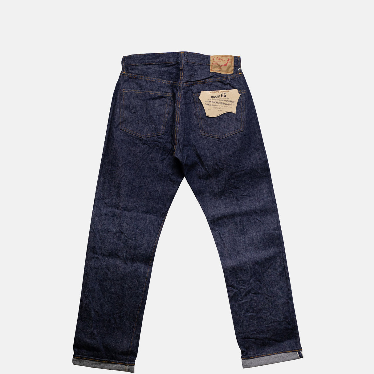 orSlow 1966''S STANDARD DENIM JEANS, Denim One Wash