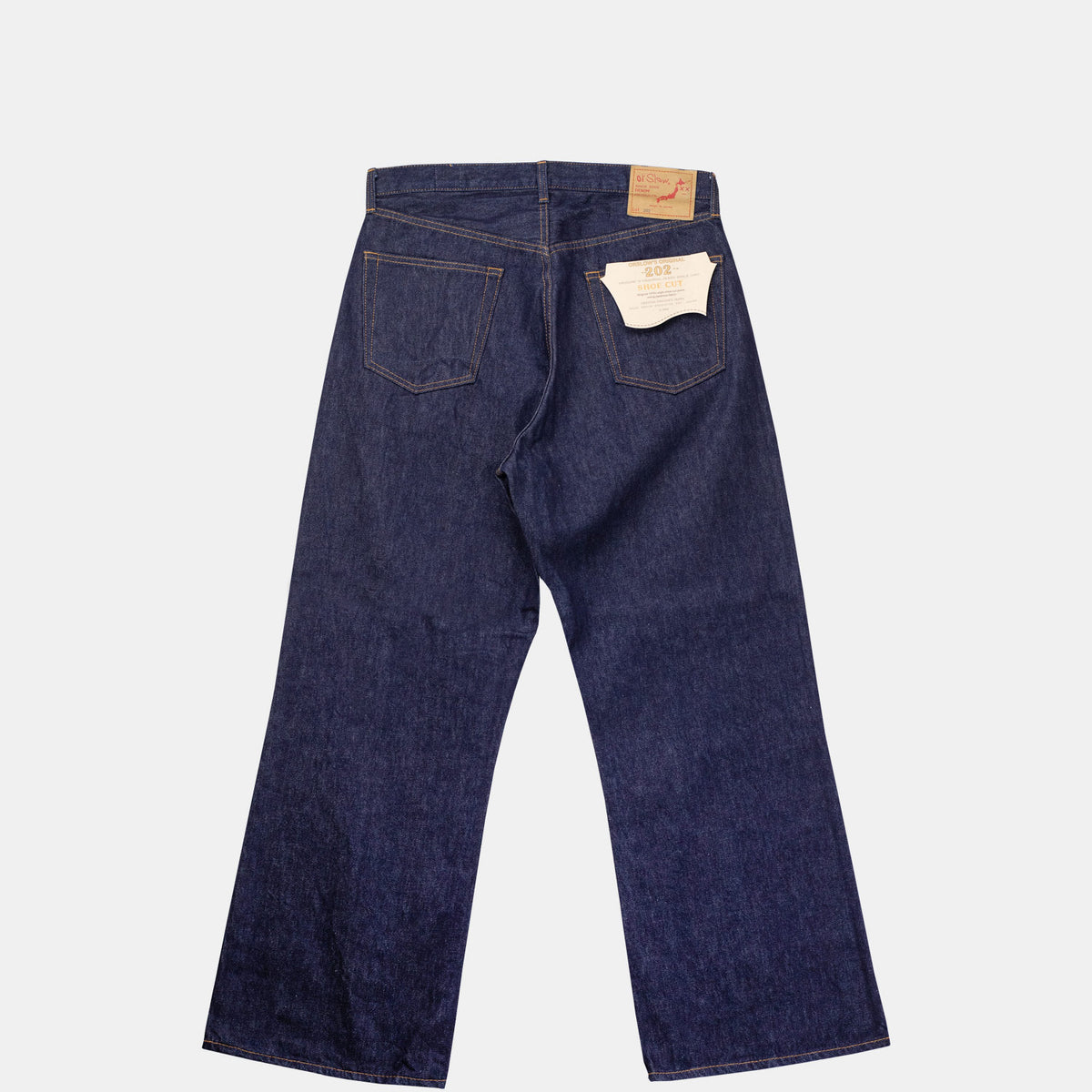 orSlow 202 SHOE CUT JEANS, Denim One Wash
