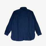 orSlow INDIGO LINEN WORK SHIRT, Indigo Check