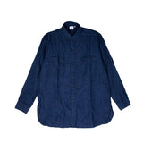 orSlow INDIGO LINEN WORK SHIRT, Indigo Check