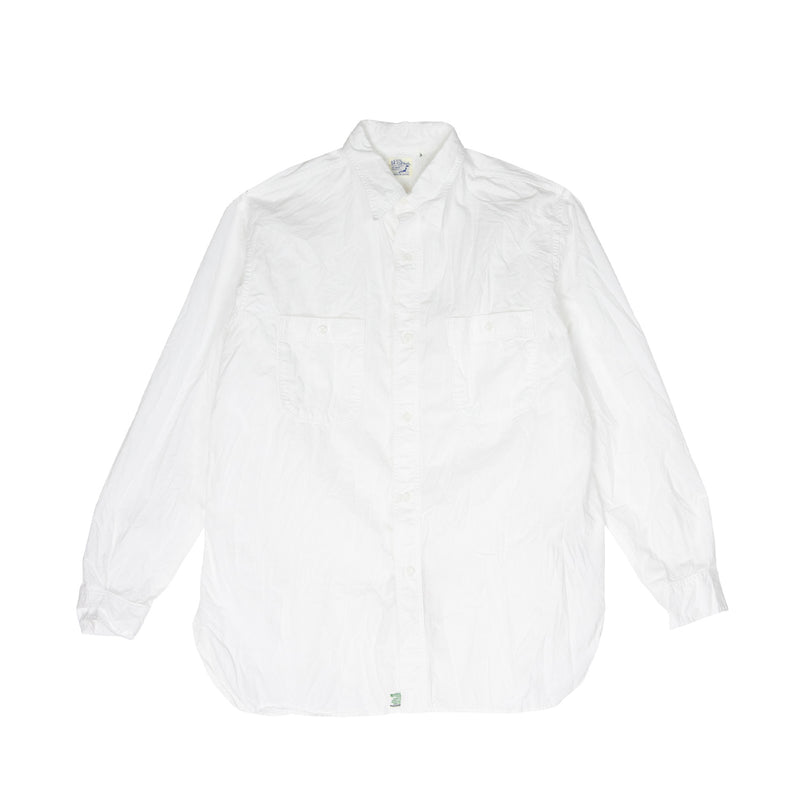 orSlow RELAX FIT CHAMBRAY WORK SHIRT, White