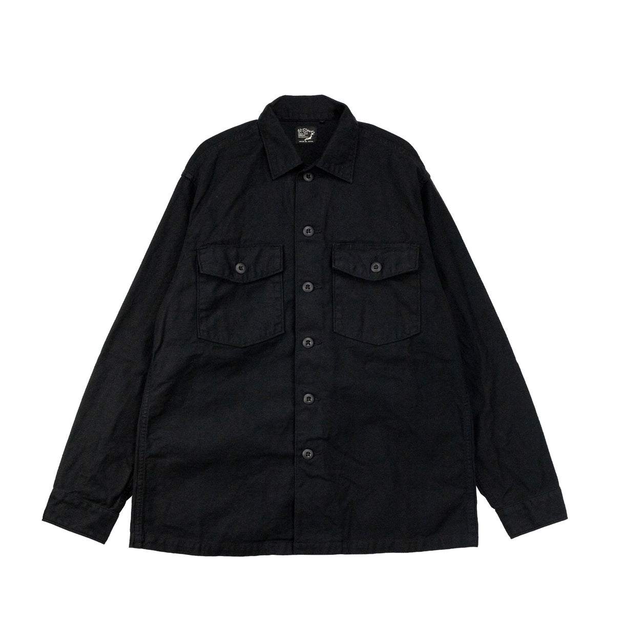 orSlow U.S ARMY FATIGUE SHIRT, Black