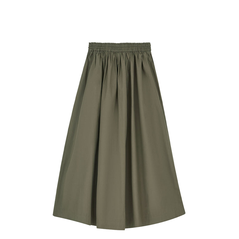 Green skirt on a white background